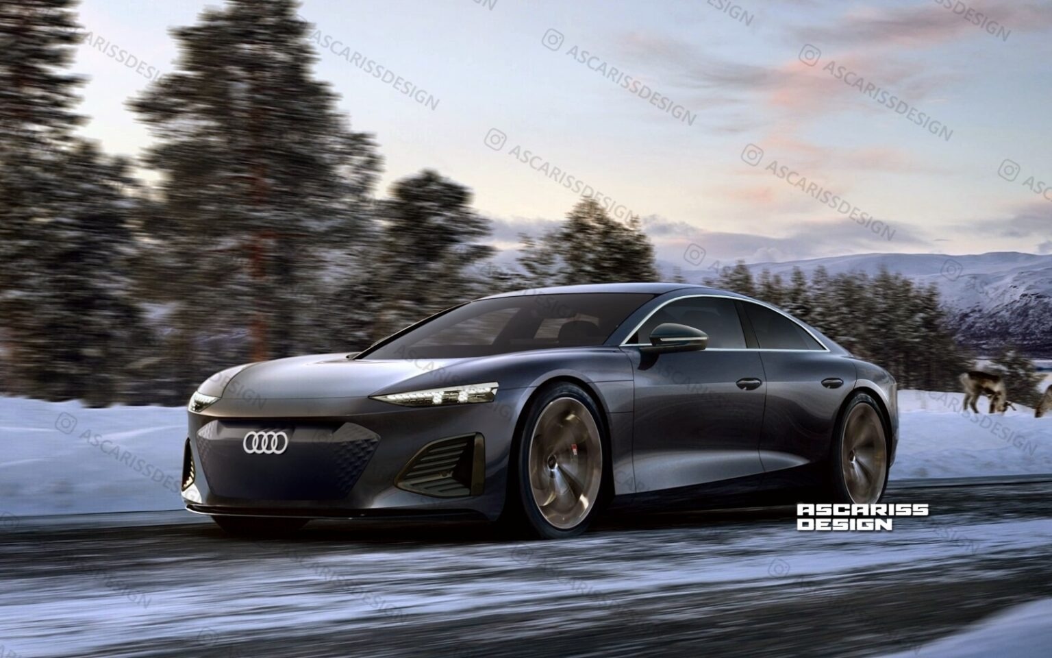 Nuova Audi A8 e-tron 2027: ecco la futura berlina elettrica che ...